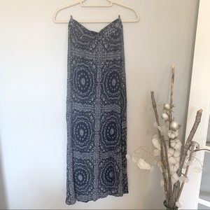 Forever 21 Bohemian Crinkle Maxi Skirt